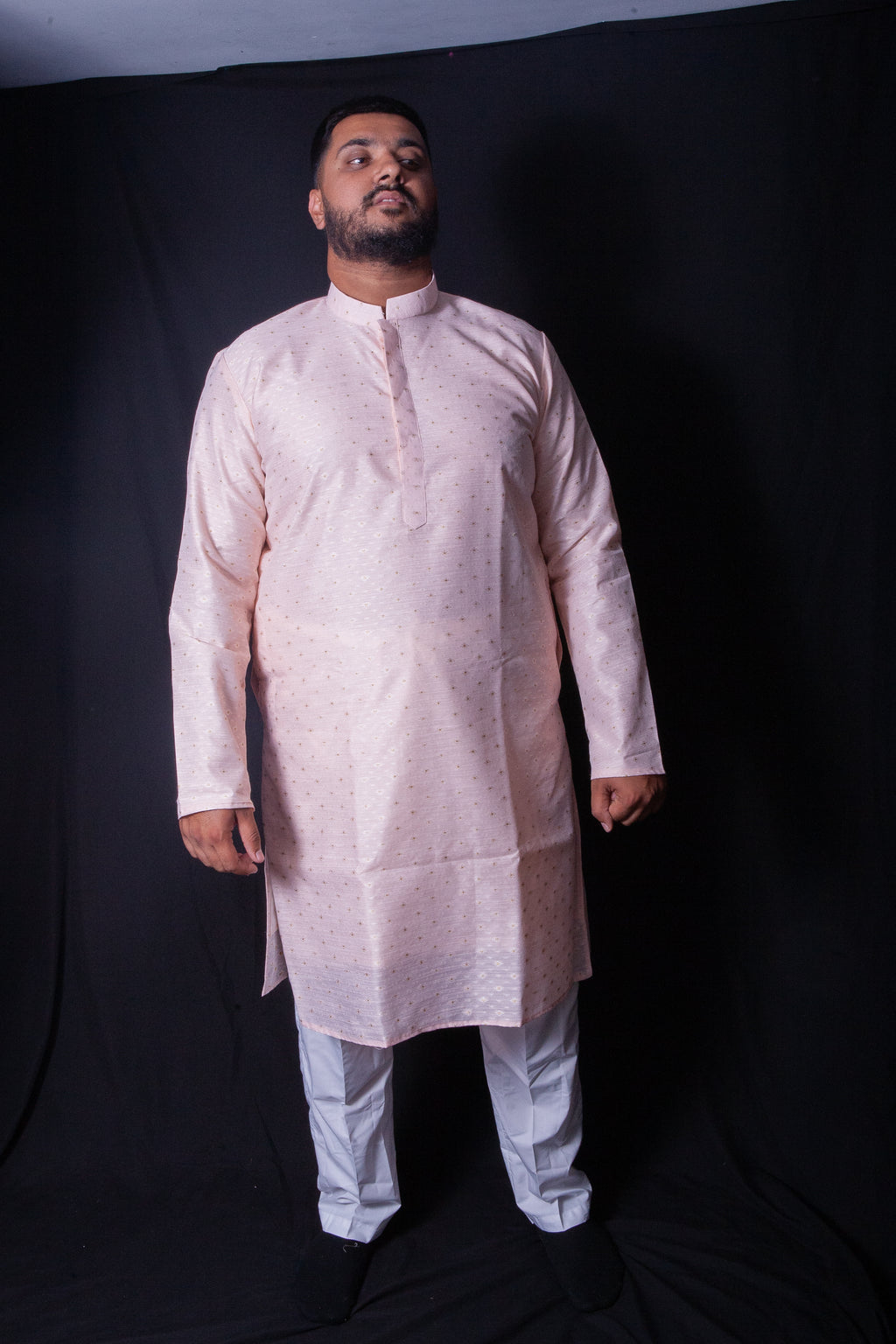 Peach & Gold Kurta