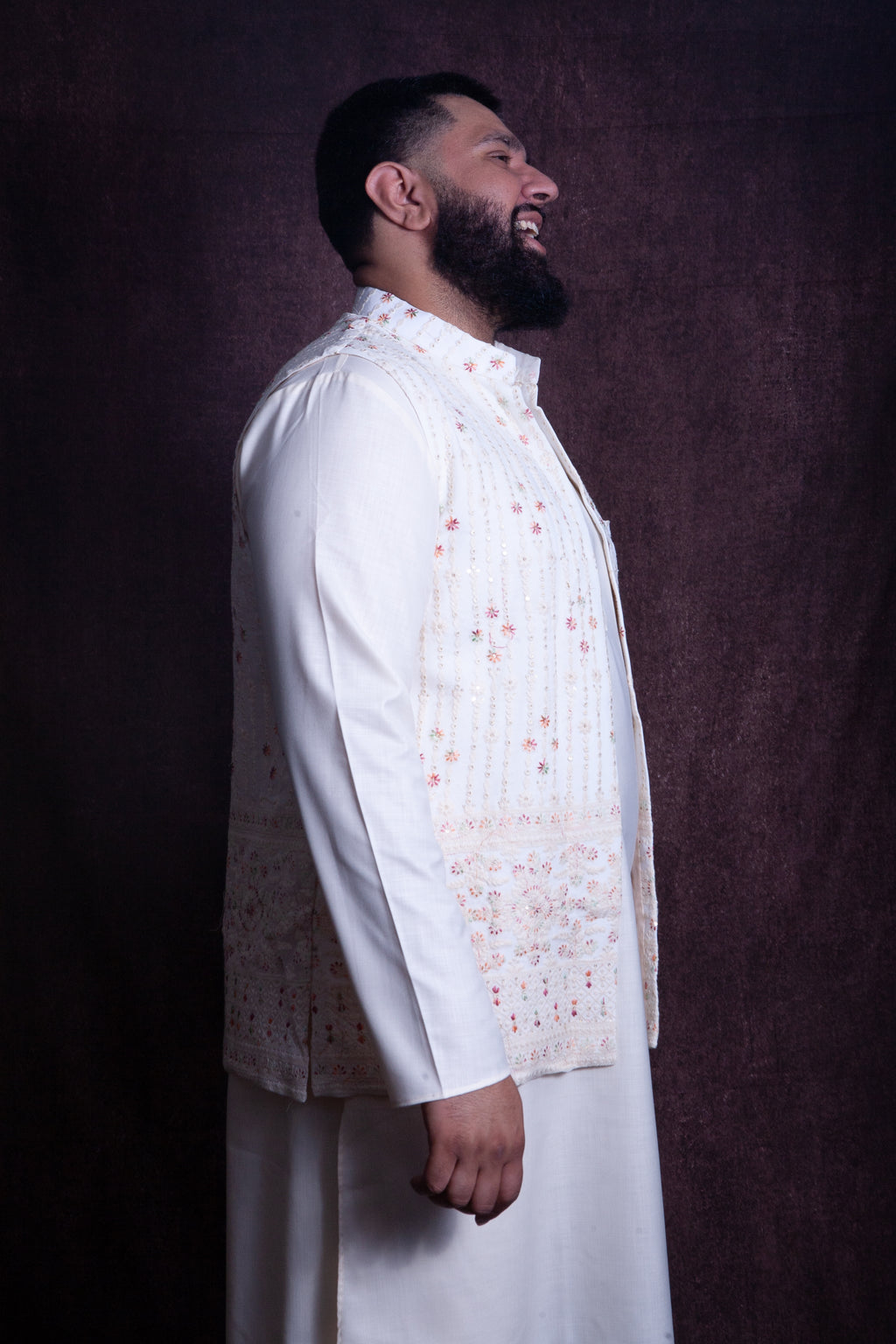 Red Flower Mirror Vest