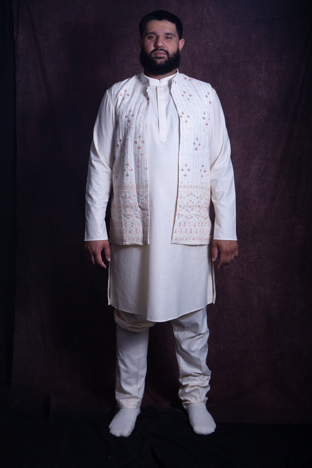 Red Flower Mirror Vest