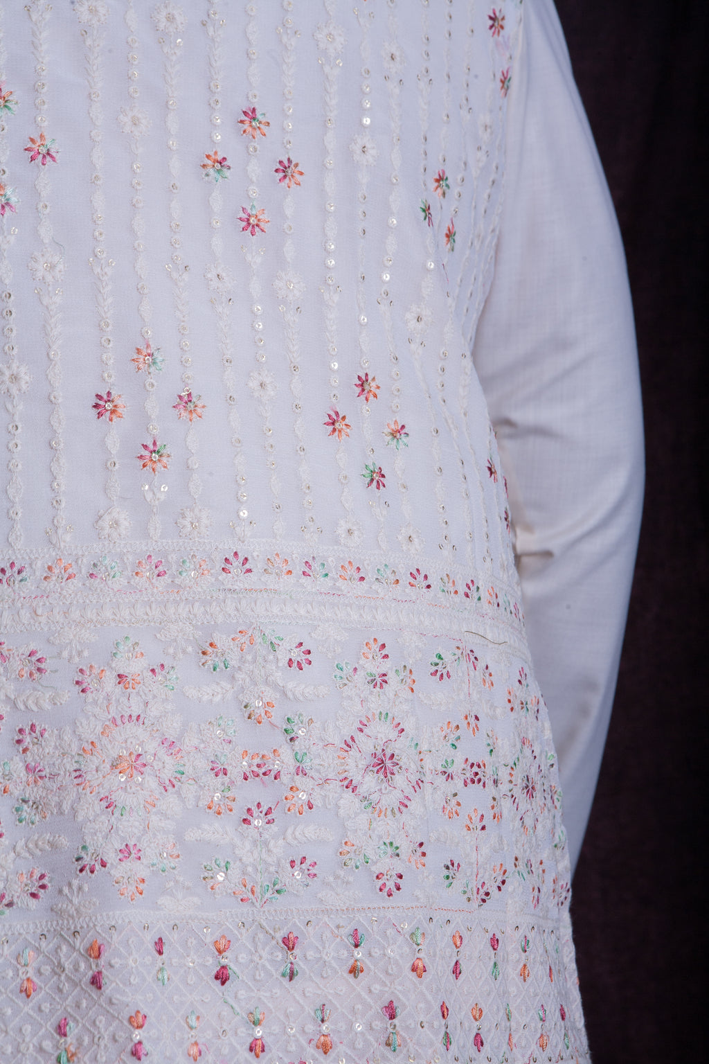 Red Flower Mirror Vest