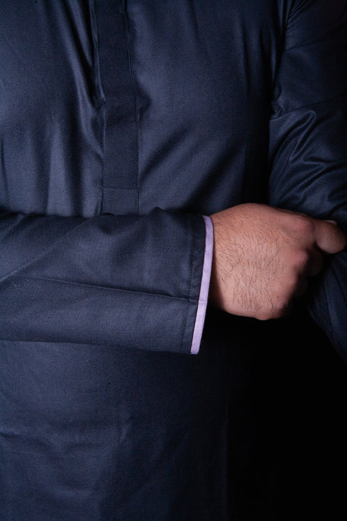 Black & Purple - Two Tone Kurti