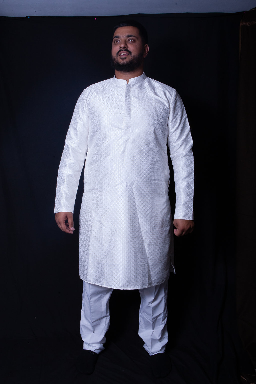 White & Gold Kurta